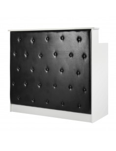 Friseur Rezeption GLAMM schwarz mit abschliessbarer Schublade 115 x 100cm