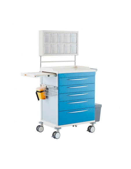 Conifycare Medizinwagen Rollwagen Anästhesiewagen mit Aufsatz