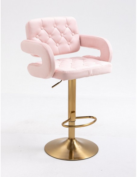 Make Up Stuhl Wartebereich Rezeption rosa mit gold