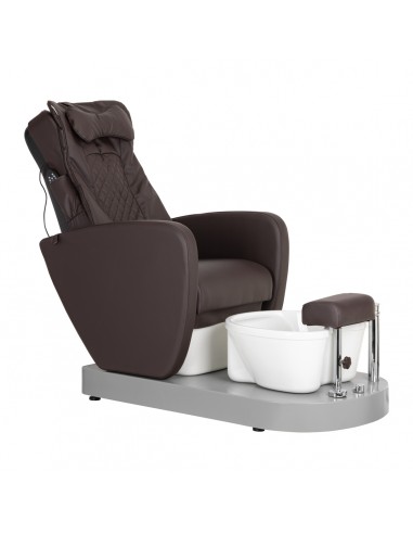 FotSpa Fußpflegestuhl mit Fußbad und Massage Braun