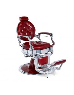 Barber Chair KIRK Retro in rot
