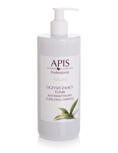 APIS Akne-Stop Reinigungstonikum mit antibakterieller Wirkung mit grünem Tee 500ml